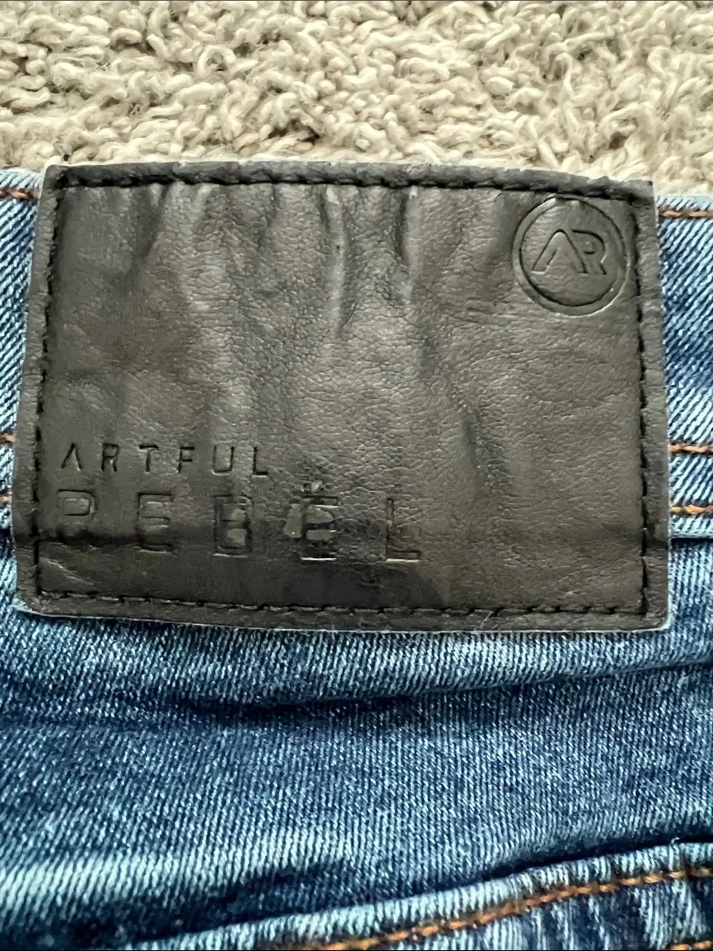 Artful Rebel Men's Jeans Blue Medium Wash - Size 36/32
